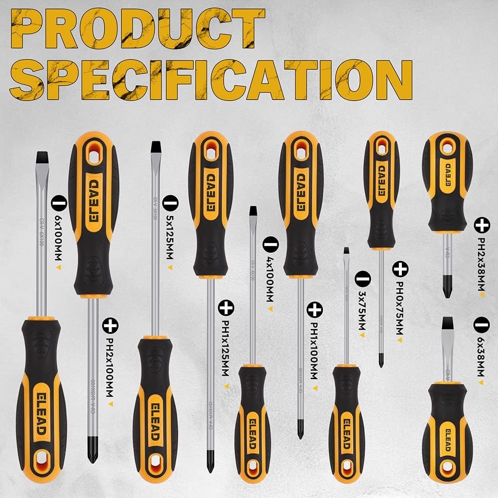 11PCS Screwdriver Set 5 Phillips and 5 Slotted Tips magnetic screwdriver set screw driver work on small screws as well as large. Magnetizer Demagnetizer for Screwdriver Tips Bits and Small Tools