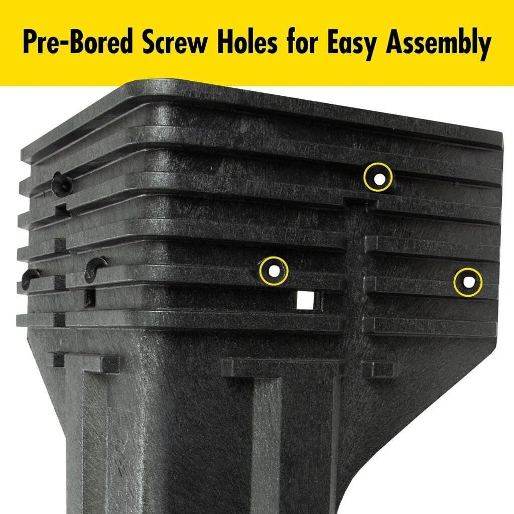 2x4basics 90164MI Custom Work Bench and Shelving Storage System, Black