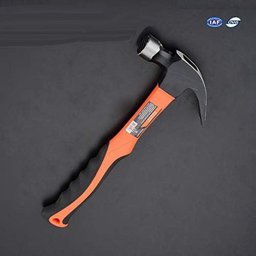 Edward Tools Pro 20 oz Claw Hammer - Magnetic Nail Starter - Forged Fine Grain Harden Steel Head - Heavy Duty Fiberglass Shaft - Ergo Cushion Grip - Roofing Hammer