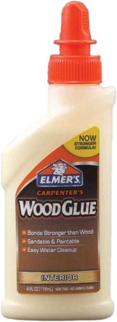 Elmers Products E7000 Carpenters Wood Glue, 4 Fl oz, Yellow  General Tools 840014 1/4-Inch Fluted Wood Dowel Pins, 72-Pack