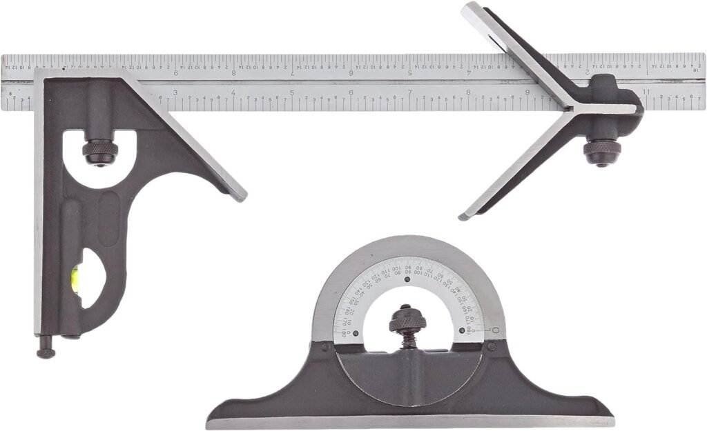Fowler 52-370-012-0, 4 Piece Combination Square Set With 12 Blade