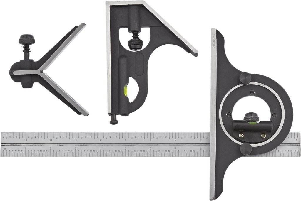 Fowler 52-370-012-0, 4 Piece Combination Square Set With 12 Blade