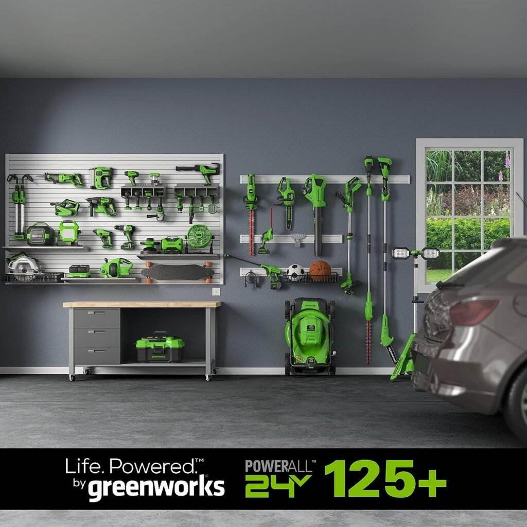 Greenworks 24V Brushless 4-1/2 Compact Circular Saw (6,500 RPM), 2.0Ah Battery and Compact Charger Included