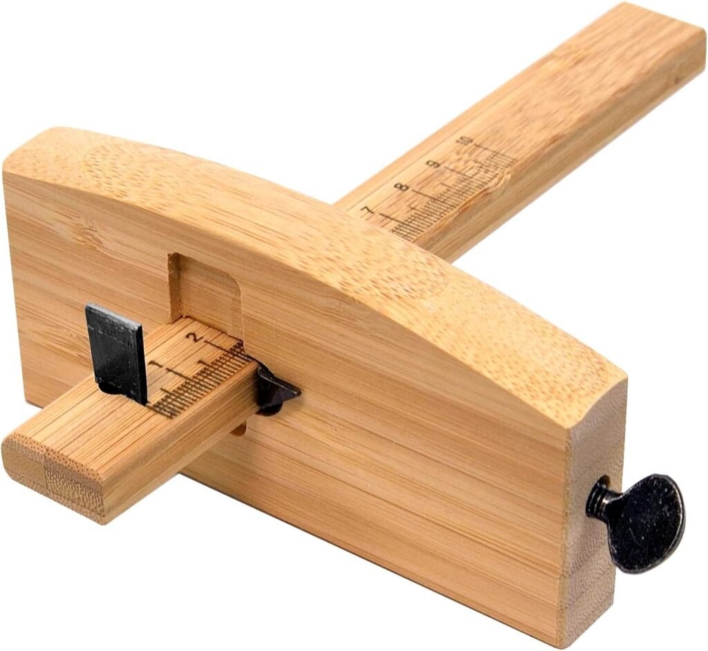KAKURI Wood Marking Gauge Woodworking Tool 4.75 / 120mm, Japanese Wood Scribe Tool KEBIKI Carpentry Wood Scriber, Made in JAPAN
