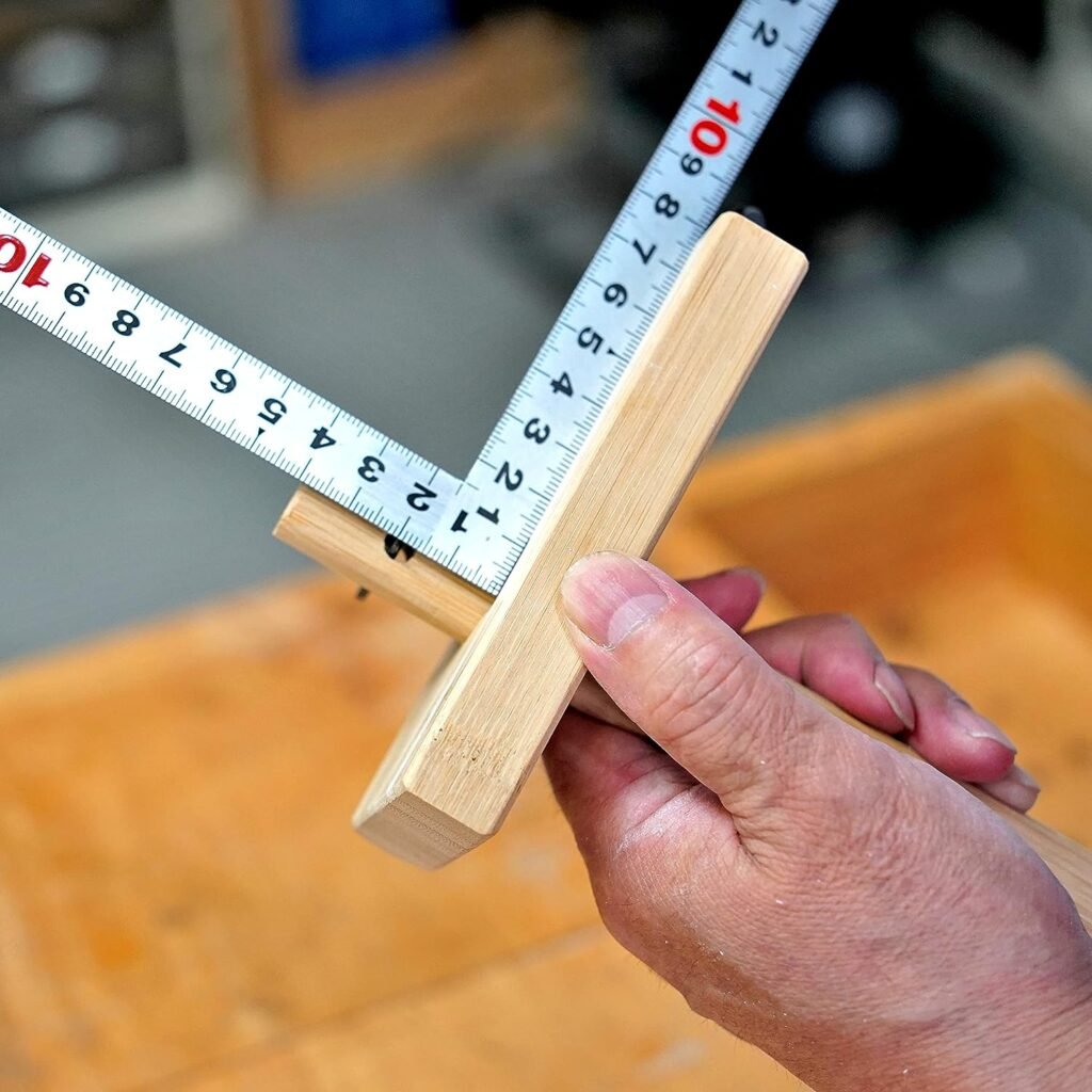 KAKURI Wood Marking Gauge Woodworking Tool 4.75 / 120mm, Japanese Wood Scribe Tool KEBIKI Carpentry Wood Scriber, Made in JAPAN