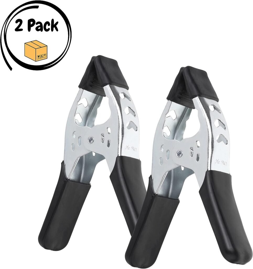 Mr. Pen- Spring Clamps, 2 Pack, 6 Inches, Clamps Heavy Duty, Clamps, Spring Clips, Metal Clamps, Heavy Duty Clamps, Heavy Duty Clasp, Spring Metal Clamps, Heavy Duty Clips Clamp, Hand Clamps