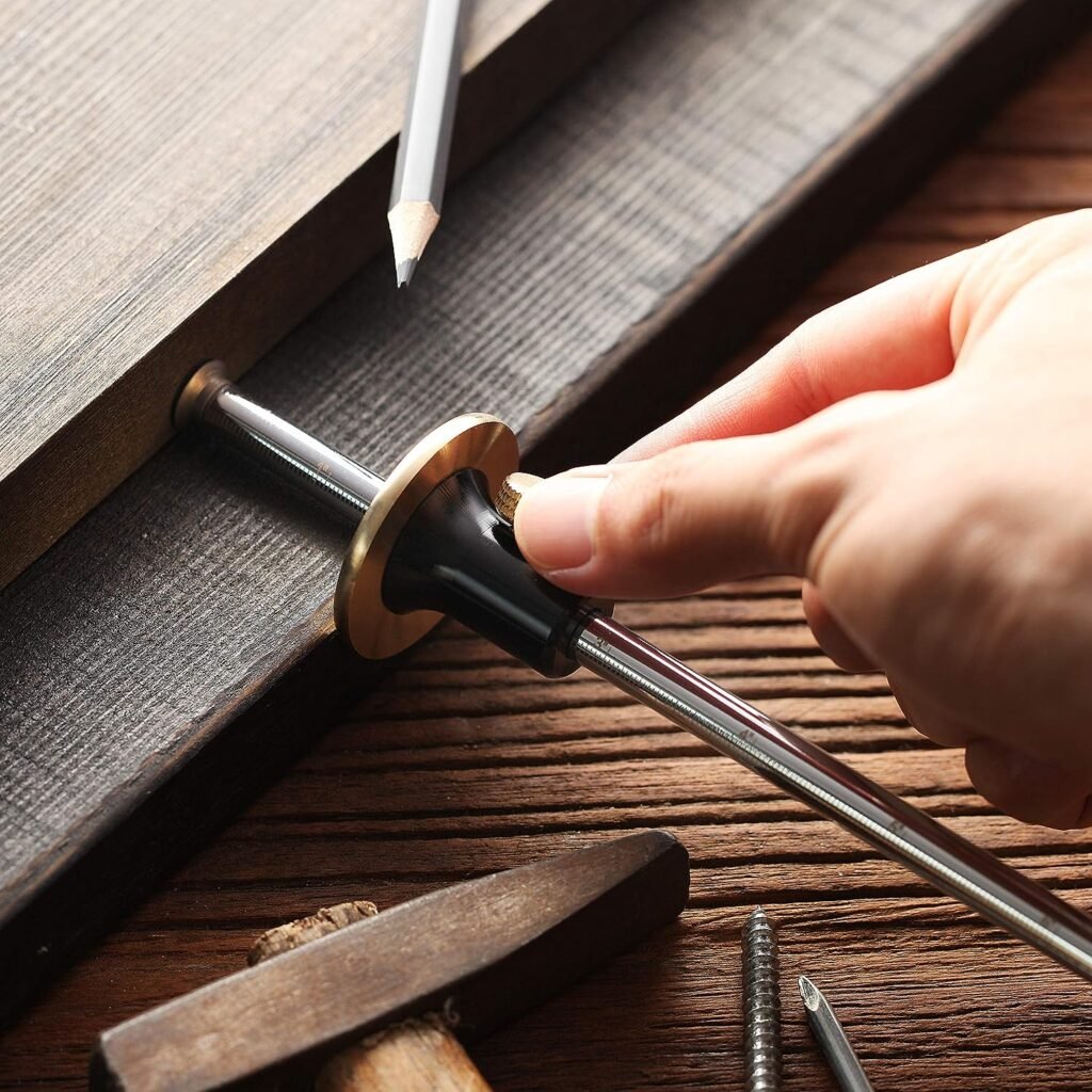 Mr. Pen- Wheel Marking Gauge, 2 Extra Blades, Marking Gauge, Marking Gauge Woodworking, Wood Scribe Tool, Marking Tool, Woodworking Gauges, Marking Guide, Marking Gauges for Woodworking, Wood Marking