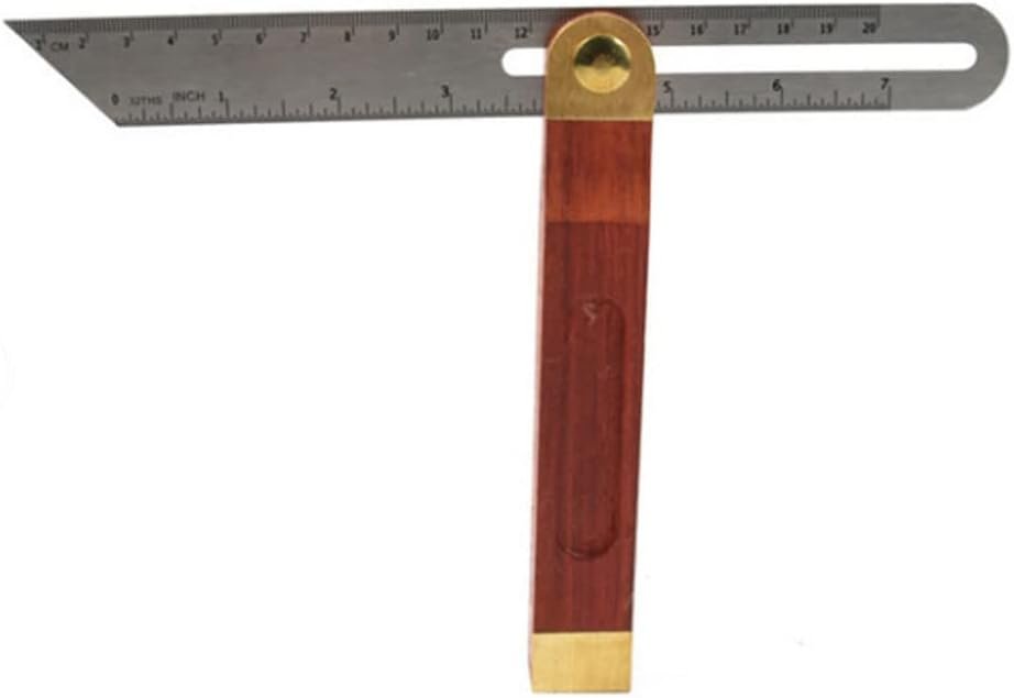 Sliding T Bevel Gauge Woodworking T Bevel Angle Finder with Hardwood Handle and Metric Marks for Carpentry