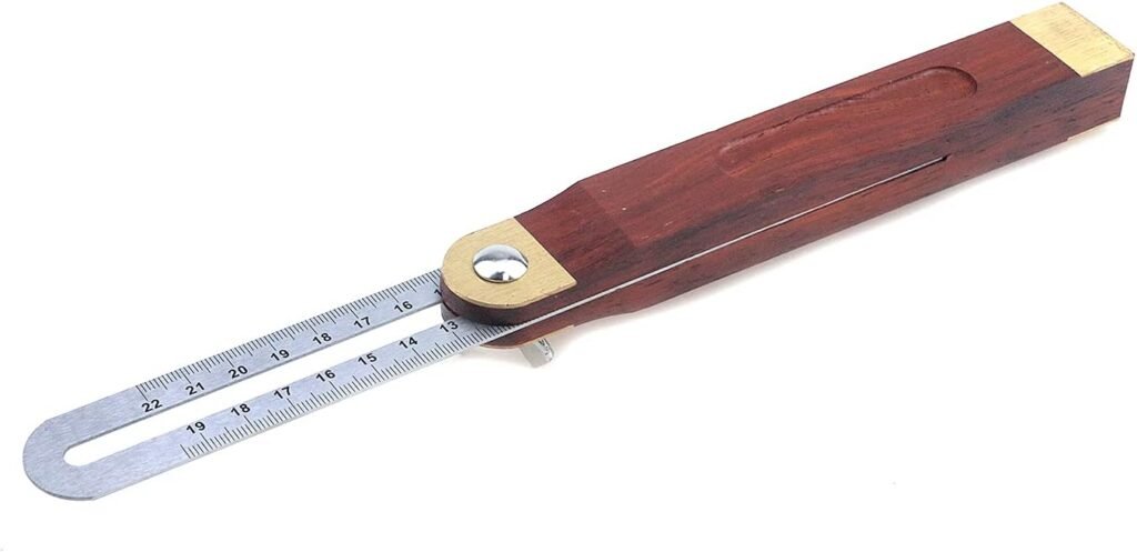 T Tulead 22cm/8.66 T-Bevel Gauge Activity Angle Ruler Protractor Sliding Square Carpenter Measuring Tape 360 Degree Adjustable High Precision T Bevel Angle Finder with Wood Handle